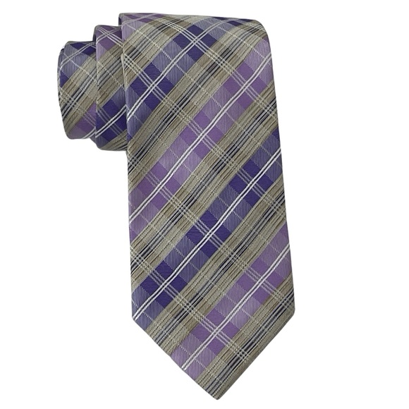 Geoffrey Beene Other - Geoffrey Beene Purple Sunset Plaid Tie New With Tag